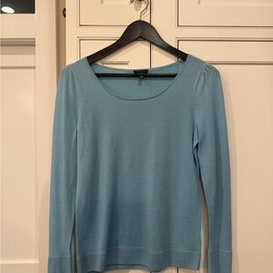 Talbots Sky Blue Merino Wool Top